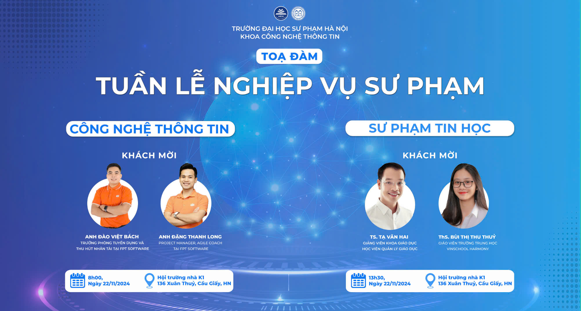 HOẠT ĐỘNG Ý NGHĨA DÀNH CHO SINH VIÊN KHOA CNTT TRONG TUẦN LỄ RÈN LUYỆN NGHIỆP VỤ SƯ PHẠM 2024